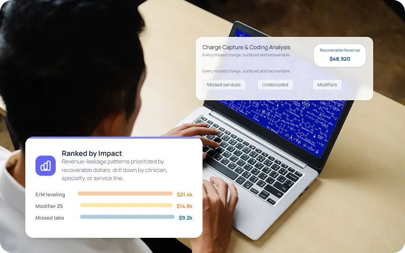 eCareRevenue charge capture and coding leakage analysis